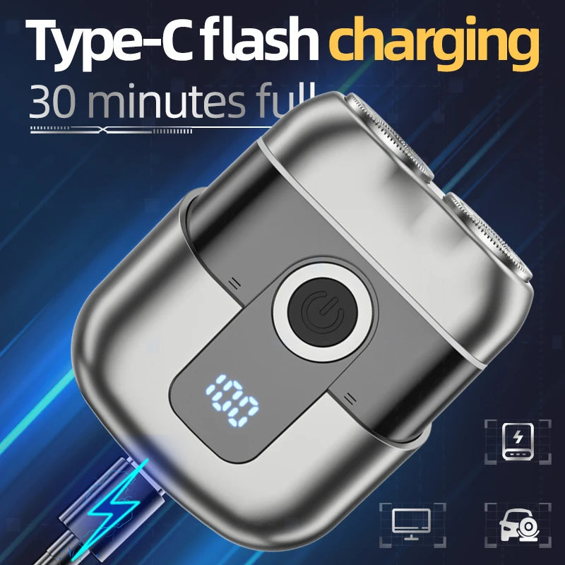 New Electric Shaver Rechargeable Men's Shaver Portable Washable Shaver