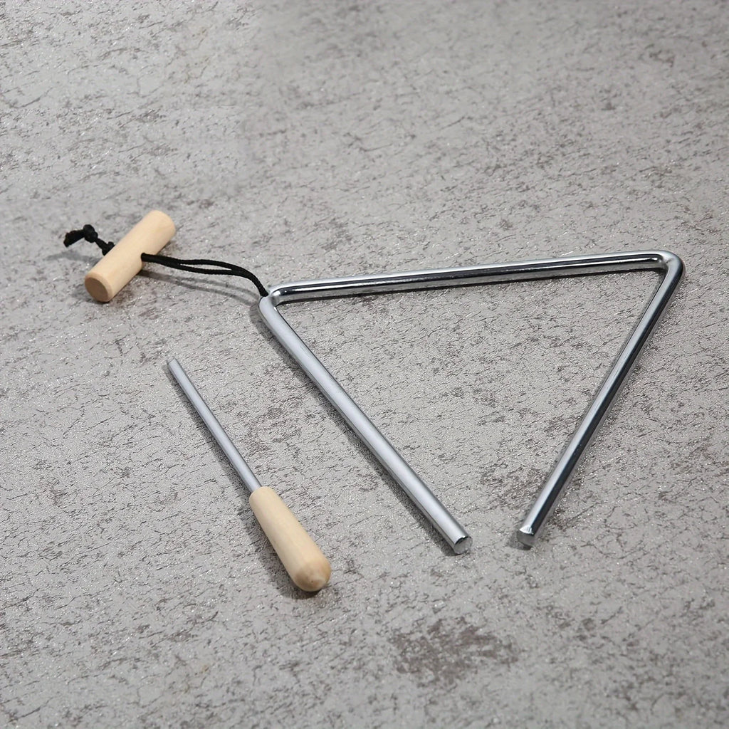Professional Triangle Instrument Set, Fun Percussion Instrument with Percussion Stick, Music Performance and Accompaniment