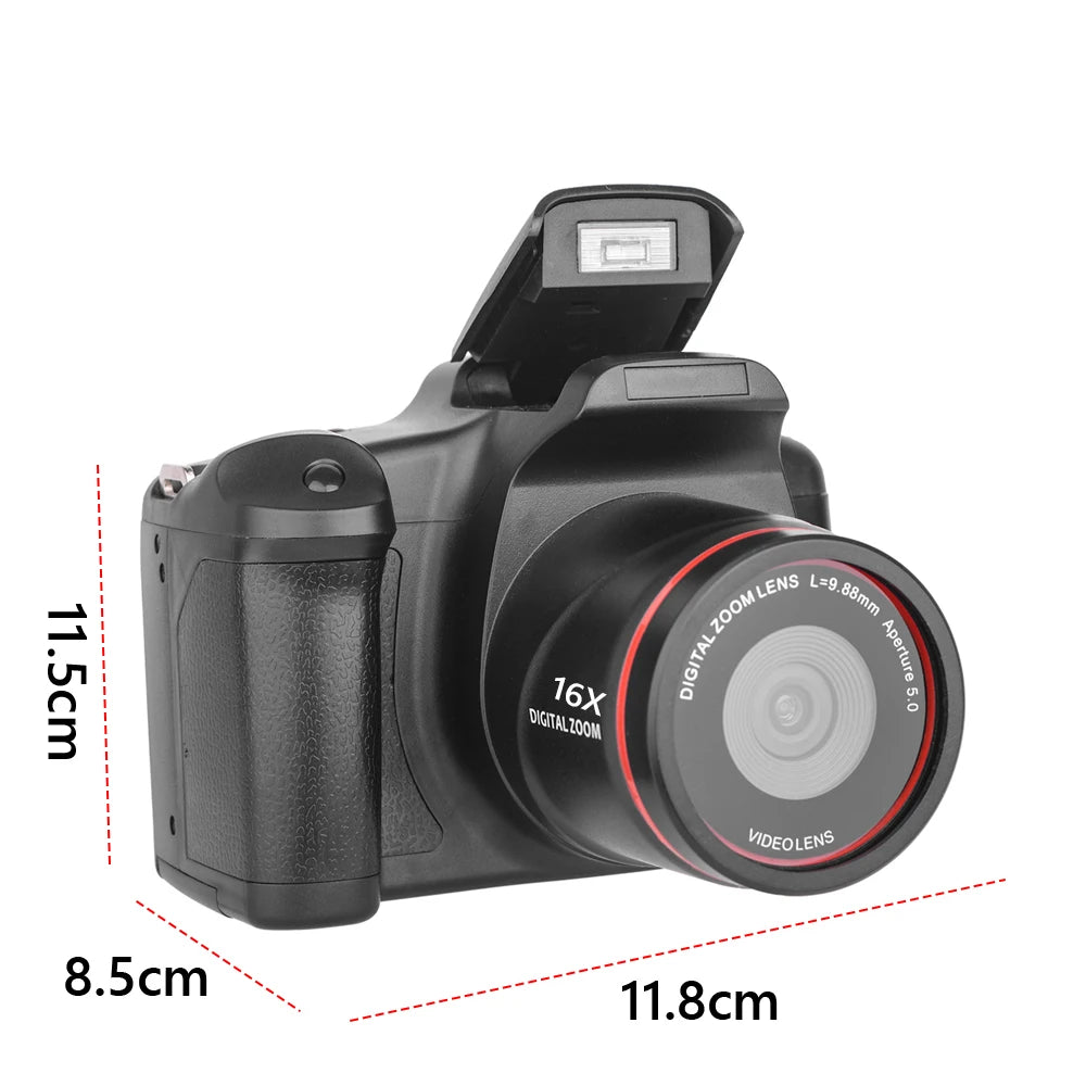 Camcorder 16X Zoom Vlogging Camera with 2.4 Inch LCD Screen Video Recorder for Photography and Video