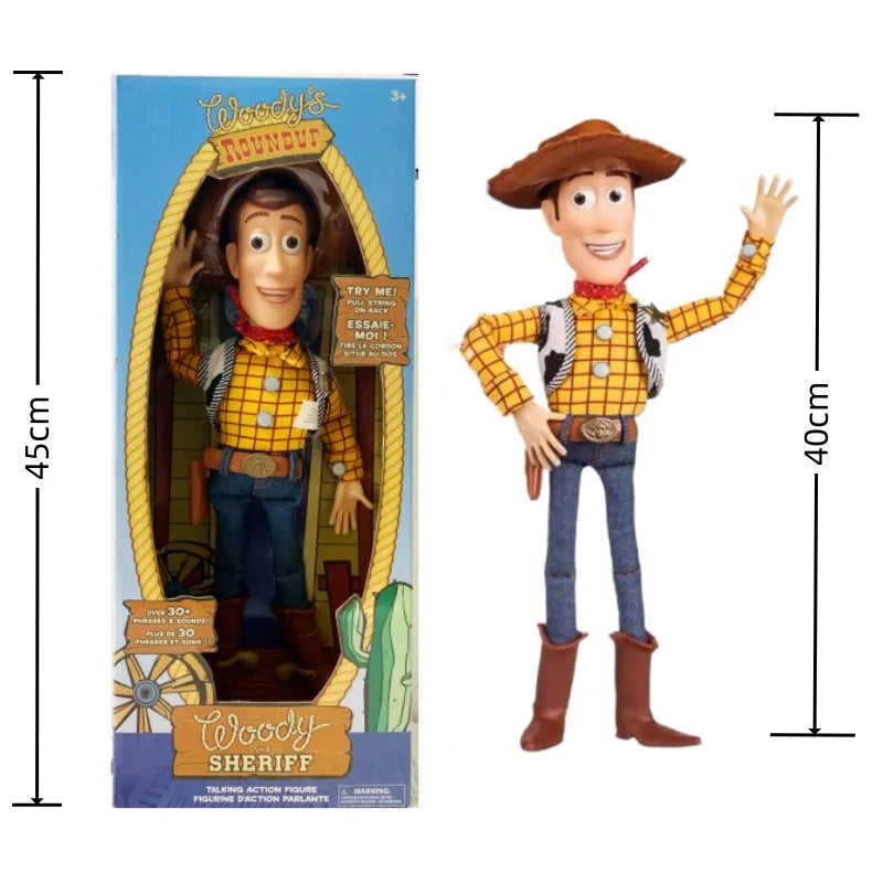 Toy Story Anime Dolls Woody Jessie Voice Function Doll Multi Joint Movable Talking Toys Desktop Decoration Collectible Hobby