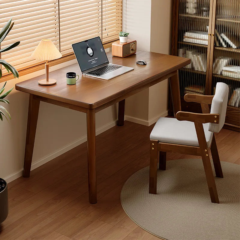 All Solid Wood Desk, Against The Wall Table, Home Study Table, Small Apartment, Bedroom Study, Adult Simple Computer Desk