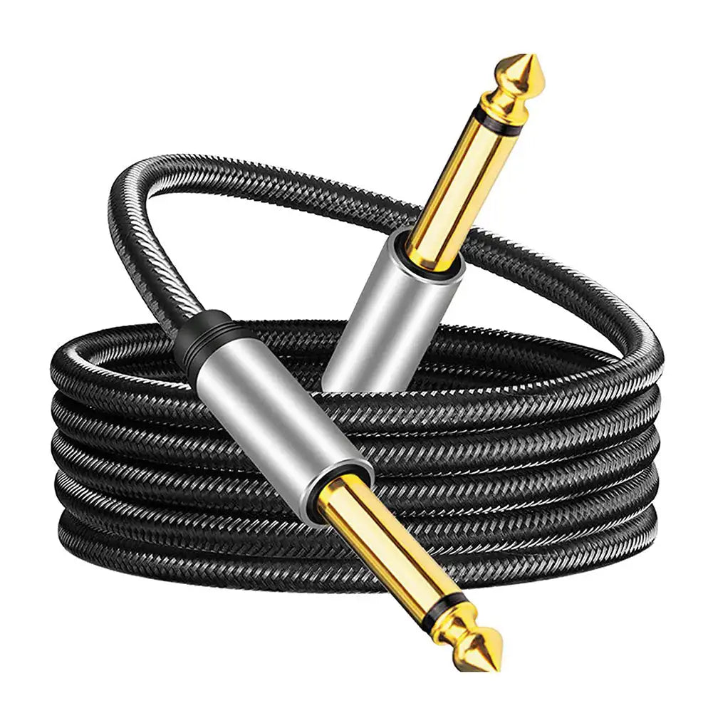 6.35mm Guitar Amplifier AMP Cable Electric Guitar Cable Wire Cord Noise Shielded Bass Cable Connector For Guitar Amplifier