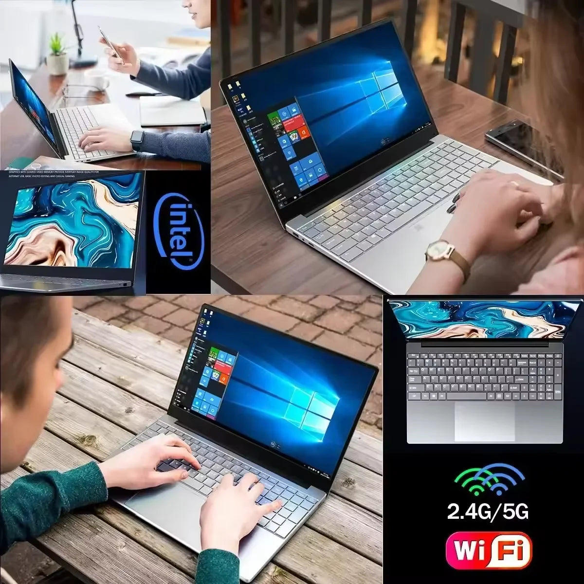 NEW 14.1'' Slim Office Laptop  Windows 11 Intel i7-8650U 12GB RAM 512GB 1TB SSD Intel ATOM X7 1920*1080 Office Study Computer PC