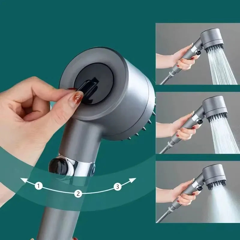 Shower Filter Four Modes Bathroom Accessories Head Massage Showerhead Replete for Shower Heads Knobs Showers Parts Fixture Home