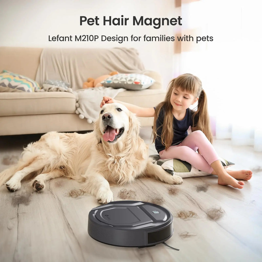 Lefant M210P Robot Vacuum Cleaner Remote Control, Featured Carpet Cleaner Small Robot 7.8cm Thin 28cm DIA, Robotic Vacuum Alexa