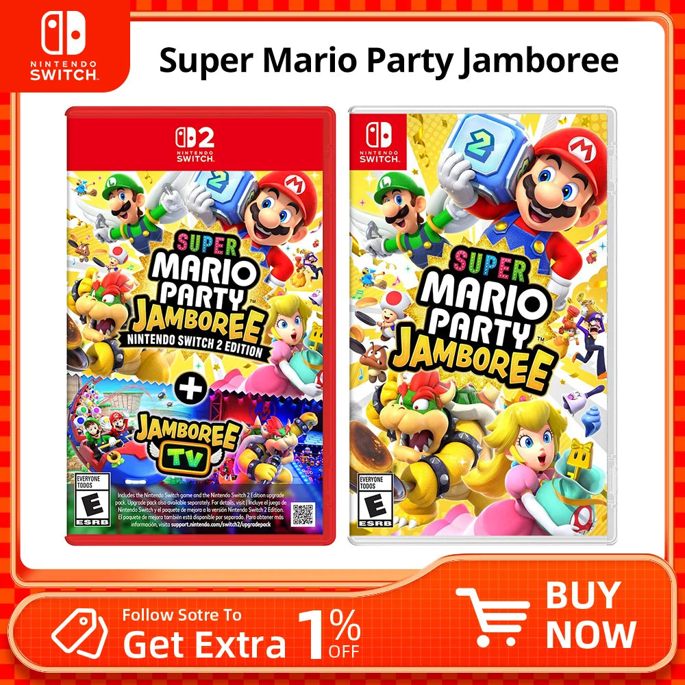 Nintendo Switch Game Deals - Super Mario Party Jamboree - for NS1/ NS2 Games Cartridge Physical Card