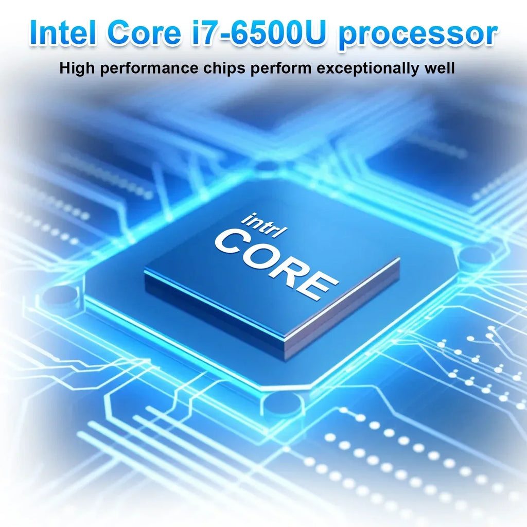 Intel Core i7-6500Y Laptop Gamer Office Study Computer PC 1080P Display Windows 11 Notebook 15.6" Portable 32GB RAM 2TB SSD