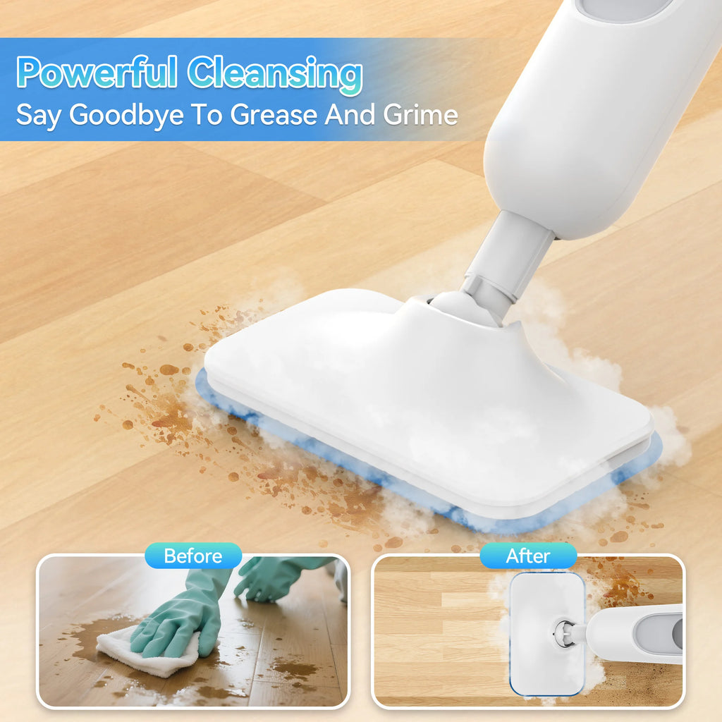 Vastorm F2 Steam Mop Detachable 6-in-1 High-Temperature Steam Cleaner Powerful Scrubbing Steam Vacmop for Kitchen Hardwood Floor Marble Floor Carpet