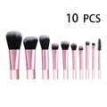10 Pcs Travel Makeup Brush Set Mini Makeup Brushes Travel Size Small