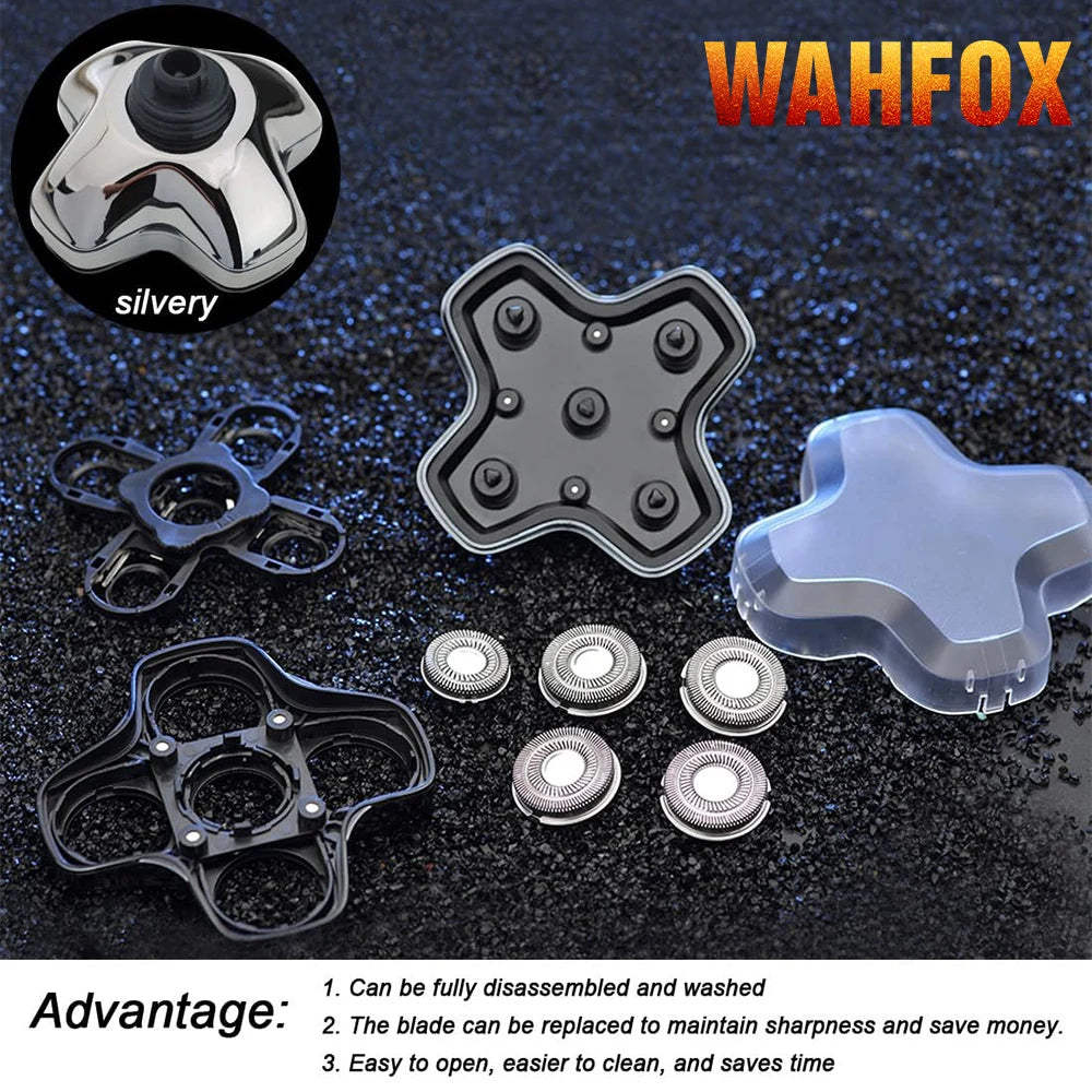 WAHFOX Shaver Replacement Heads for SKULL SHAVER PITBULL Head Shaver