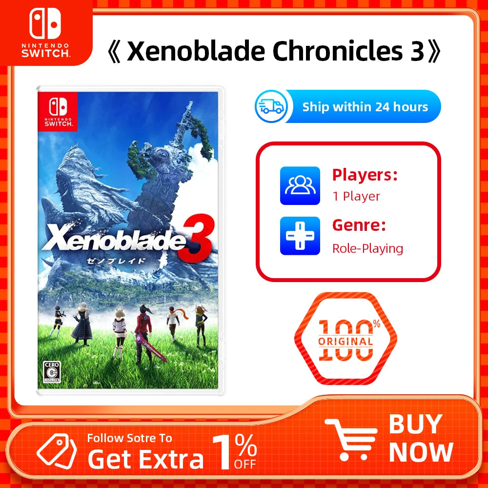 Xenoblade Chronicles 3 – Nintendo Switch (fysiskt spelkort)