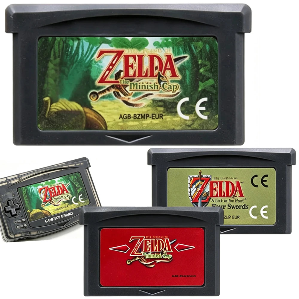 2026 Zelda GBA Game Cartridge 32 Bit Video Game Console Legend Of Zelda Game Card Link To The Past Awakening DX Minish Cap
