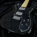 Costom 6-String Electric Guitar Maple Neck High Gloss Black Body String Through the Body Solid Wood Quality Free Shipping