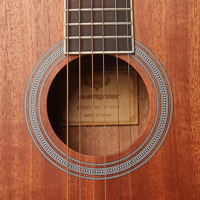 Akustisk Gitarr – 6 Strängar, 36/38 tum, Resegitarr (v2)
