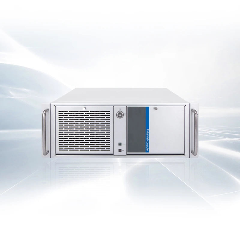 4U rack-mounted industrial computer with expandable serial ports and flexible expansion slots for industrial chassis