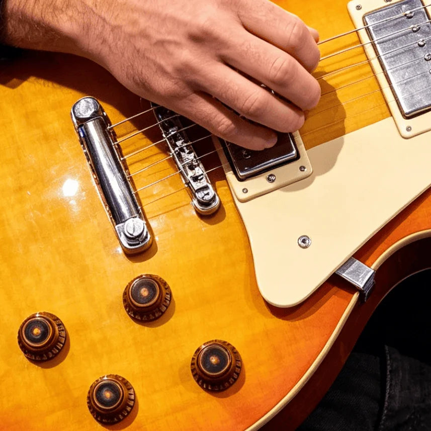 Electric Guitar, 39-inch, 6-string, dual-pickup, yellow finish, rosewood fingerboard, mahogany body, ch