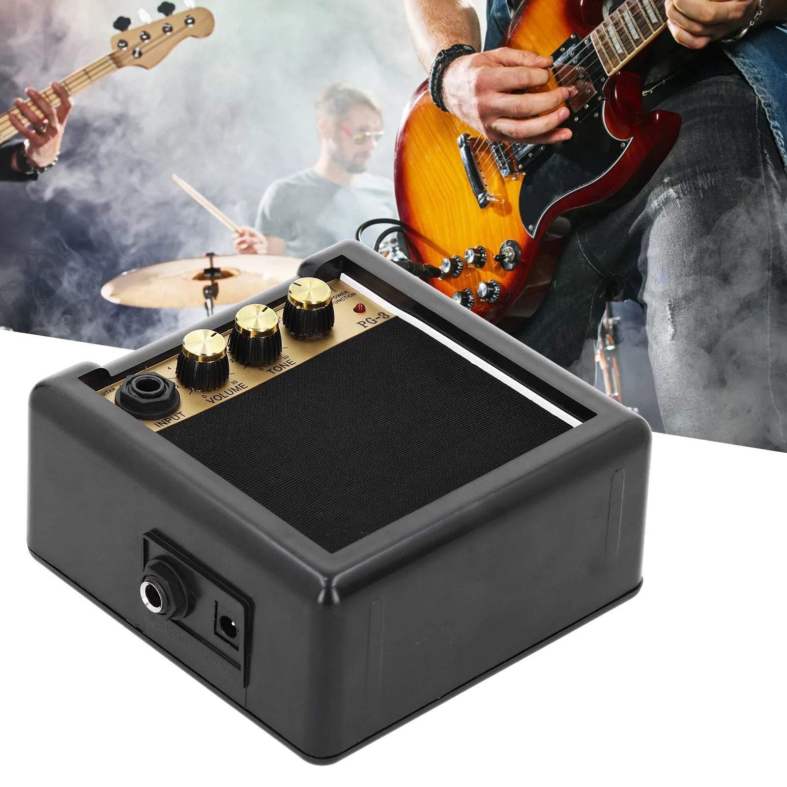 Guitar Amplifier Portable Mini Musical Instrument Accessories Small Speaker PG‑3 3W 3W Guitar Amplifier