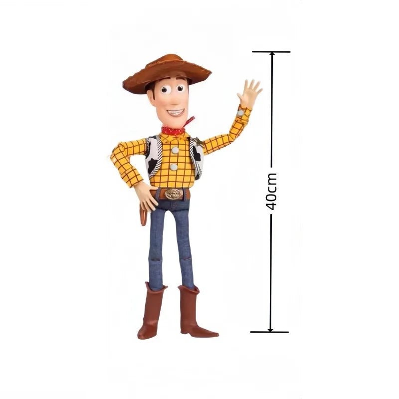 Toy Story Anime Dolls Woody Jessie Voice Function Doll Multi Joint Movable Talking Toys Desktop Decoration Collectible Hobby