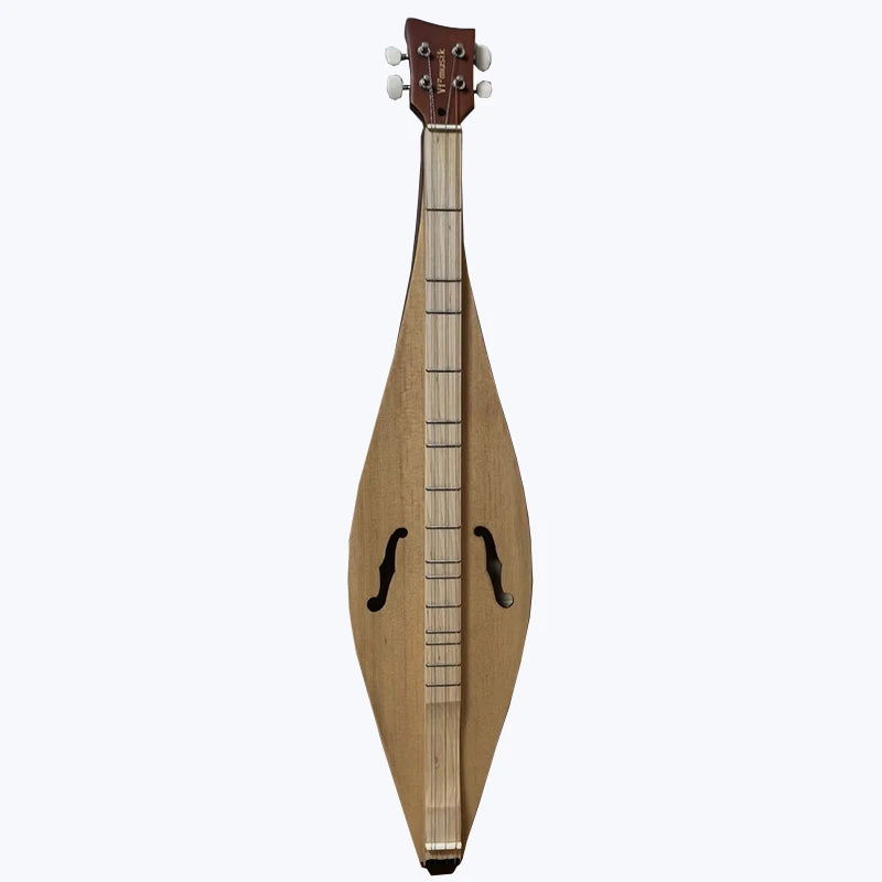 Portable Dulcimer Guitar 4 String Wooden Guqin Adult Practice Classical National Musical Instruments Hammered String Instrument