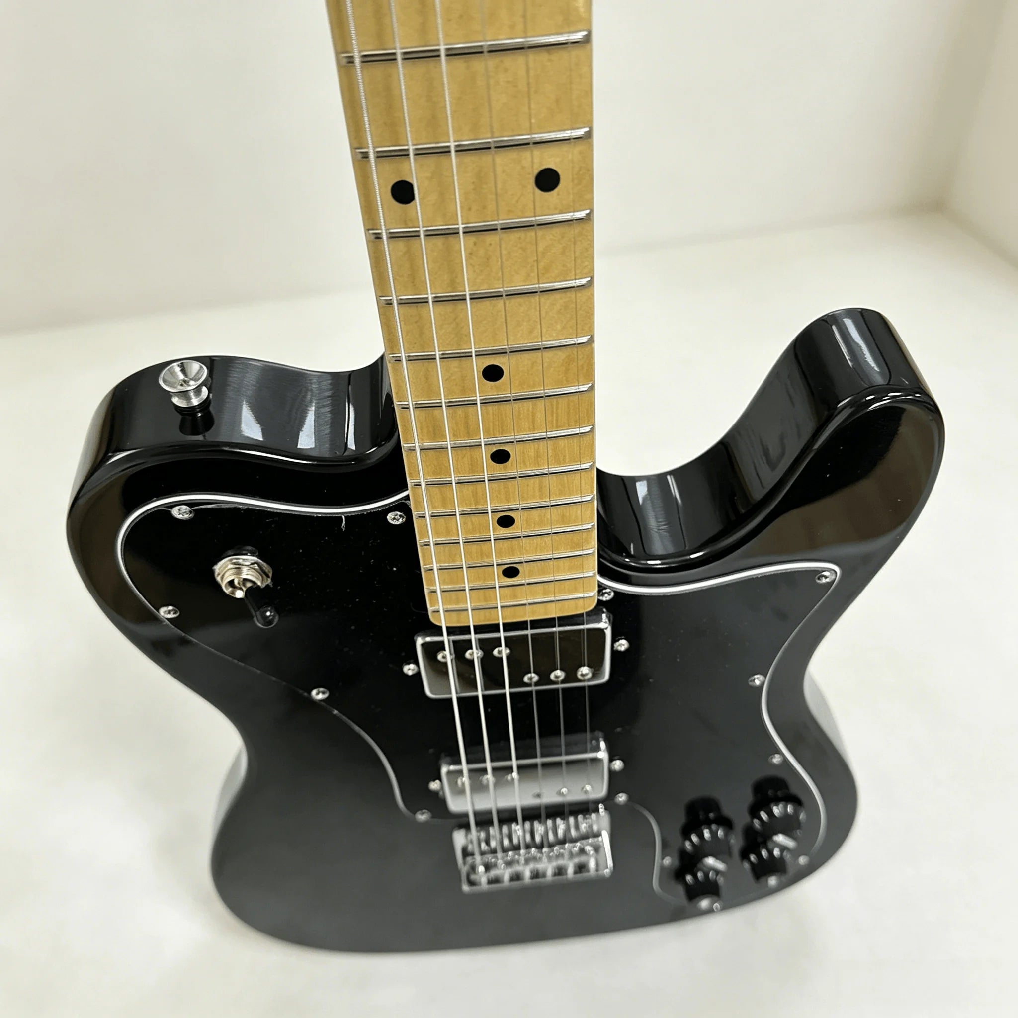 Black Style Electric Guitar HH Humbucker Pickups Maple Neck Glossy Black  22 Frets Finish 6-String Free Shipping Worldwide