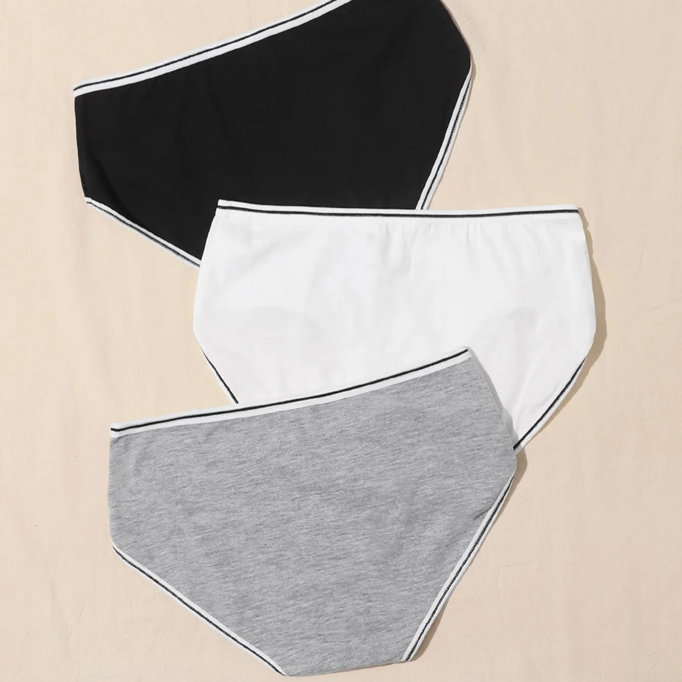 Female Underpants Cute Sexy Panties Comfortable Lightweight Breathable Solid Color Briefs Womens Panties Cheeky