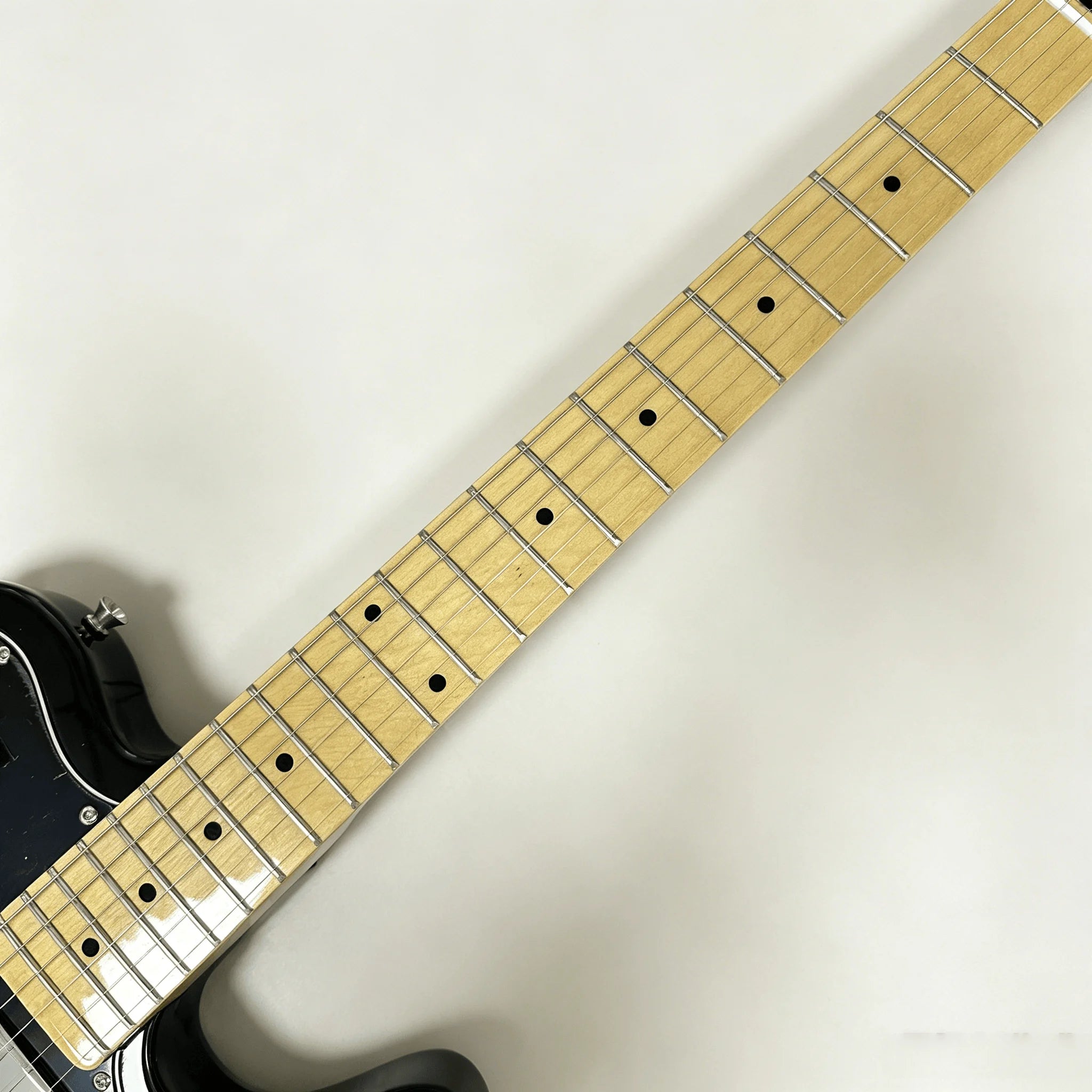 Black Style Electric Guitar HH Humbucker Pickups Maple Neck Glossy Black  22 Frets Finish 6-String Free Shipping Worldwide