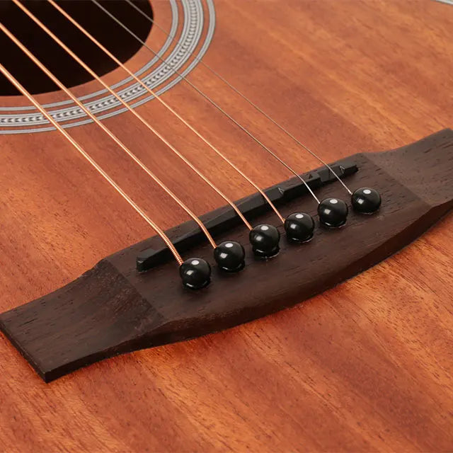 Akustisk Gitarr – 6 Strängar, 36/38 tum, Resegitarr (v2)