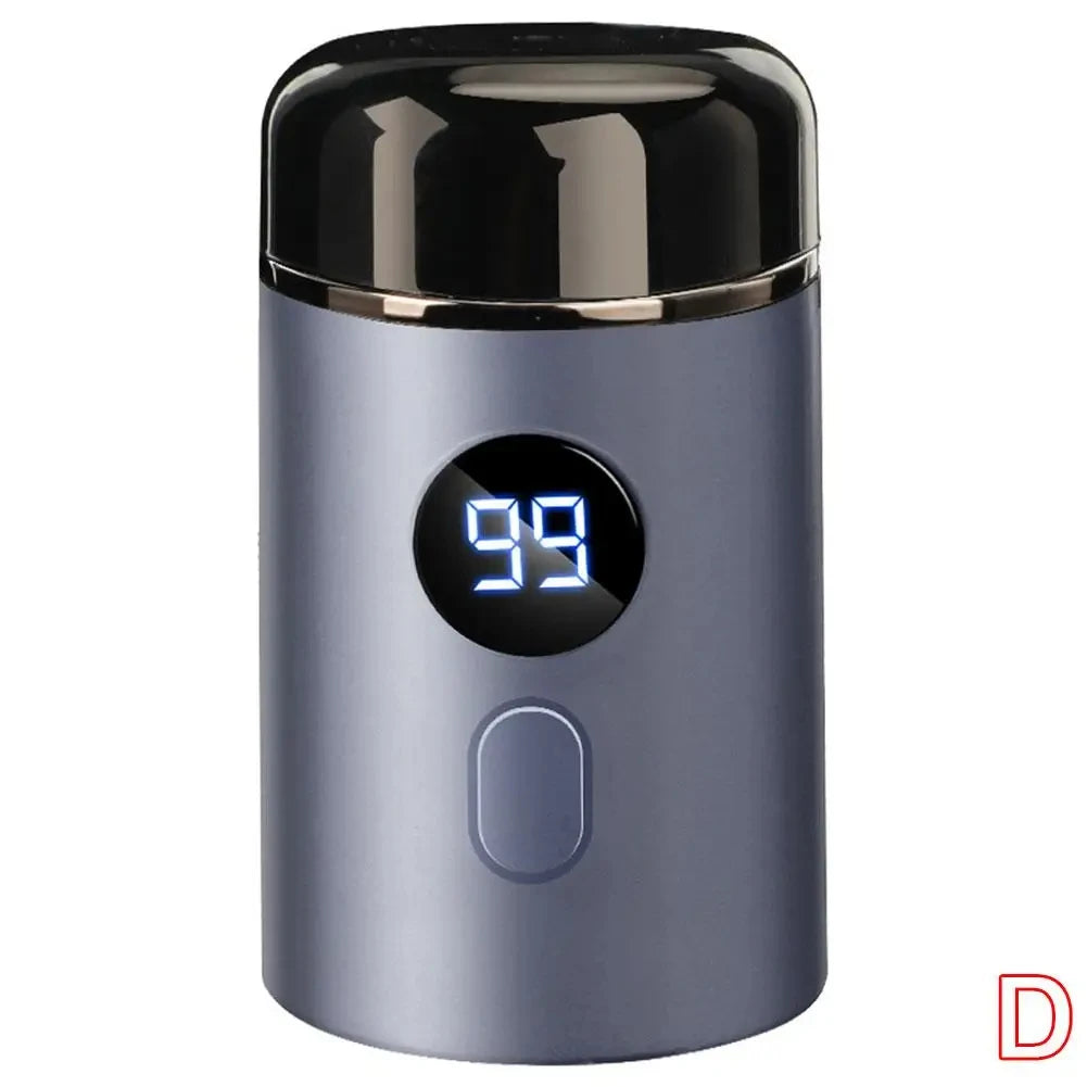 Men's Electric Mini Shaver Rechargeable LED Digital Display Dual use Wet and Dry Home Travel Shaver Car Shaver Electric Shaver