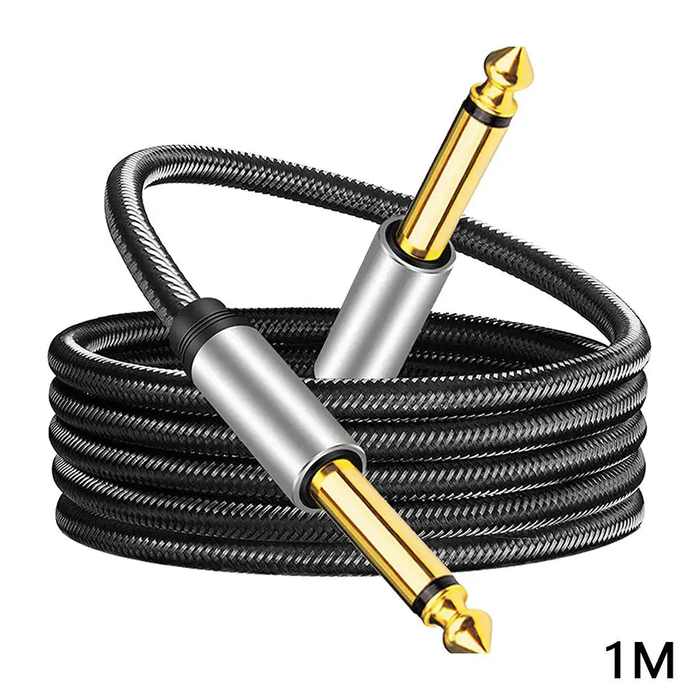 6.35mm Guitar Amplifier AMP Cable Electric Guitar Cable Wire Cord Noise Shielded Bass Cable Connector For Guitar Amplifier