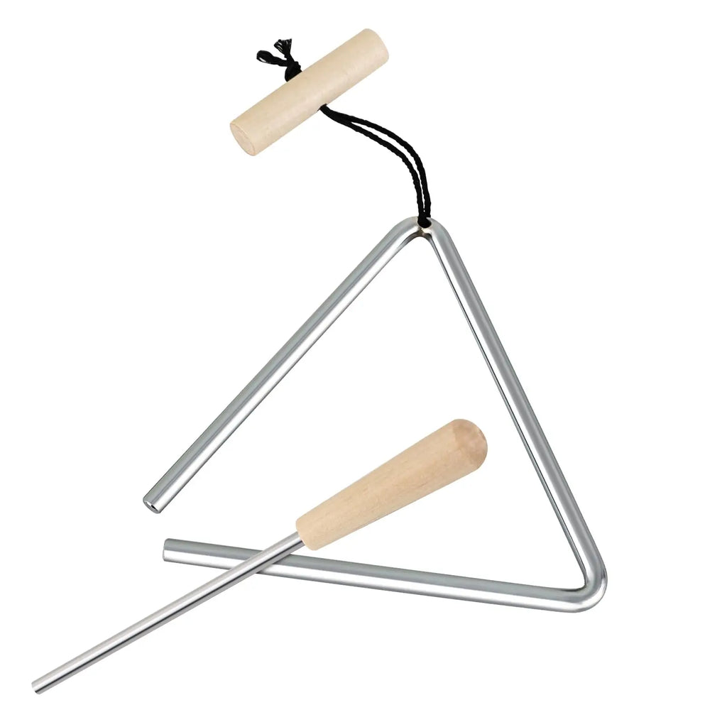 Professional Musical Instrument Triangle, Handheld Percussion Instrument, with Mallet, Suitable for Ages 14 and Above