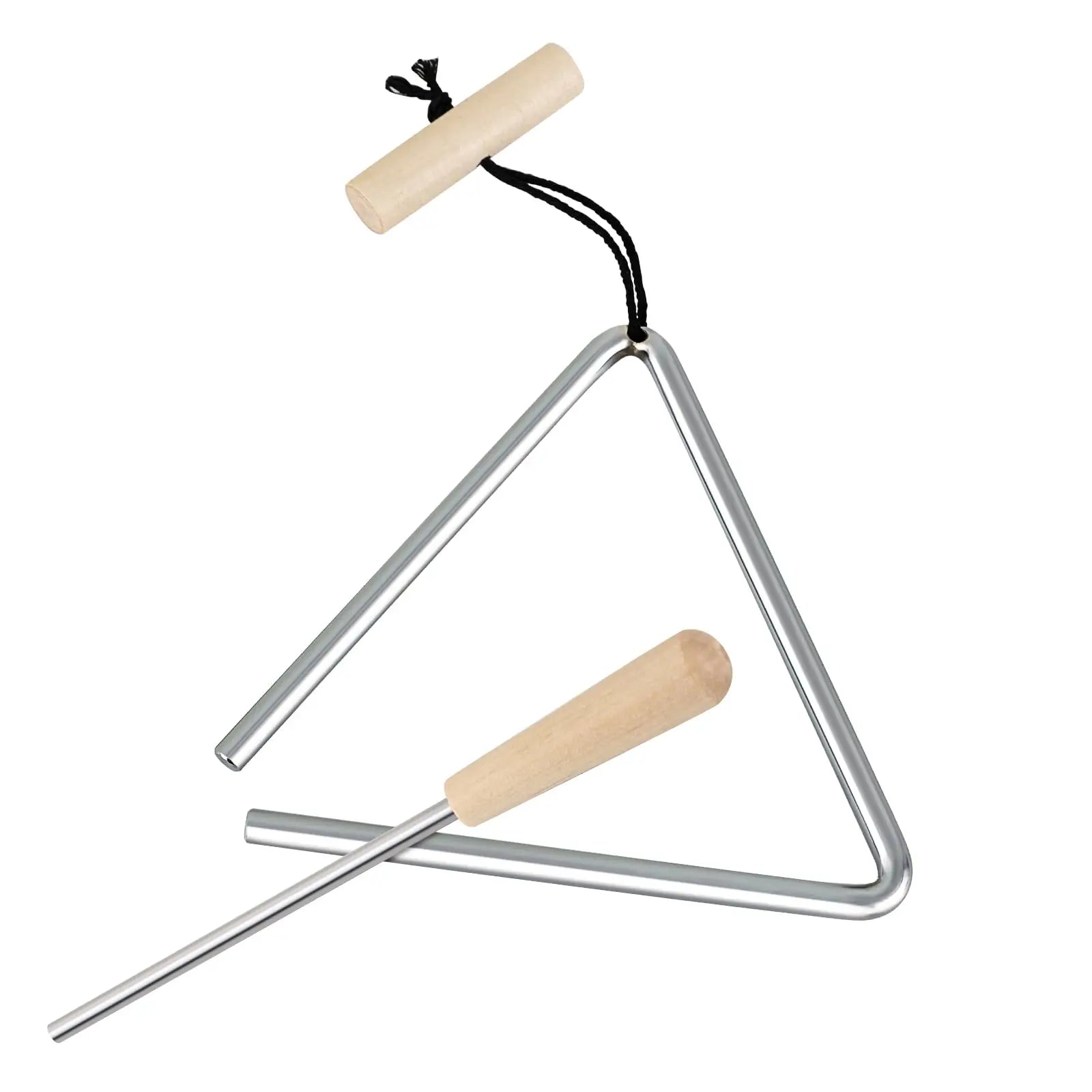 Professional Musical Instrument Triangle, Handheld Percussion Instrument, with Mallet, Suitable for Ages 14 and Above