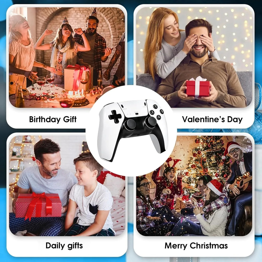 Retro Gaming Console Enjoy a Classic Gaming Experience Plug&Play Retro Game Tv Console Stick 4K Dual 2.4G Wireless Controllers