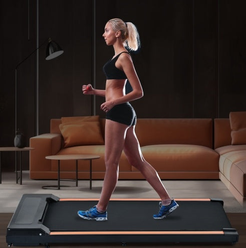 Gåband under skrivbord – walking pad med fjärr & LED