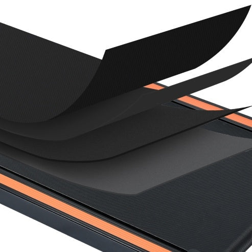 Gåband under skrivbord – walking pad med fjärr & LED