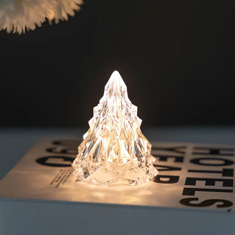 Kristall-isbergslampa – LED-nattljus i akryl