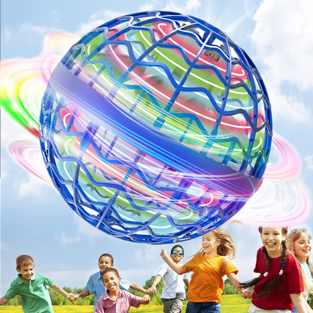 Flygande boll med LED – smart hoverball