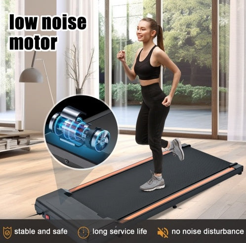 Gåband under skrivbord – walking pad med fjärr & LED