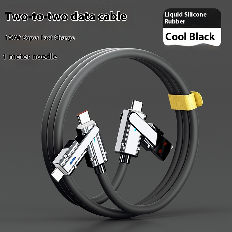4-i-1 snabbladdningskabel – USB-C, Lightning & micro-USB