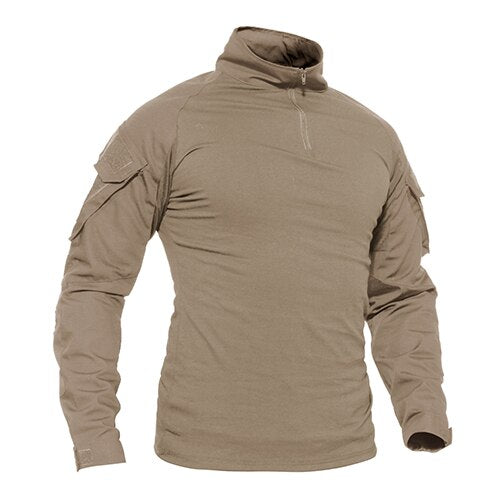 T-shirts Men Navy Military Tactical T-shirts Long Sleeve Combat Army tshirts Quick Dry Multicam Airsoft Man Top Tees